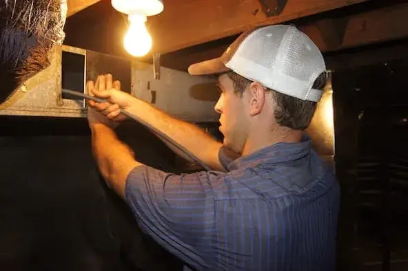 Duct Cleaning 8 Cleaning out an Air Duct