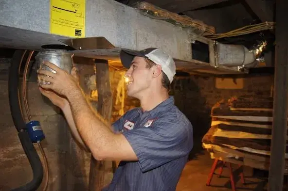 Duct Cleaning 9 Checking an Air Duct